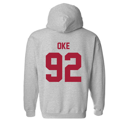 Arkansas - NCAA Football : David Oke - Hooded Sweatshirt-1