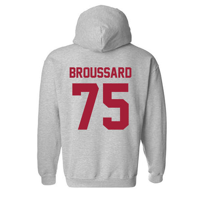 Arkansas - NCAA Football : Kavion Broussard - Hooded Sweatshirt-1