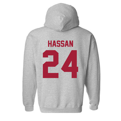 Arkansas - NCAA Women's Basketball : Aisha Hassan - Hooded Sweatshirt-1