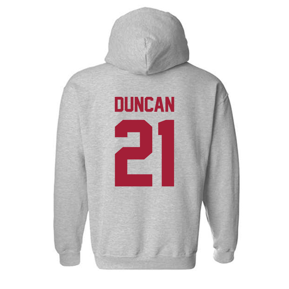 Arkansas - NCAA Women's Volleyball : Parker Duncan - Hooded Sweatshirt-1