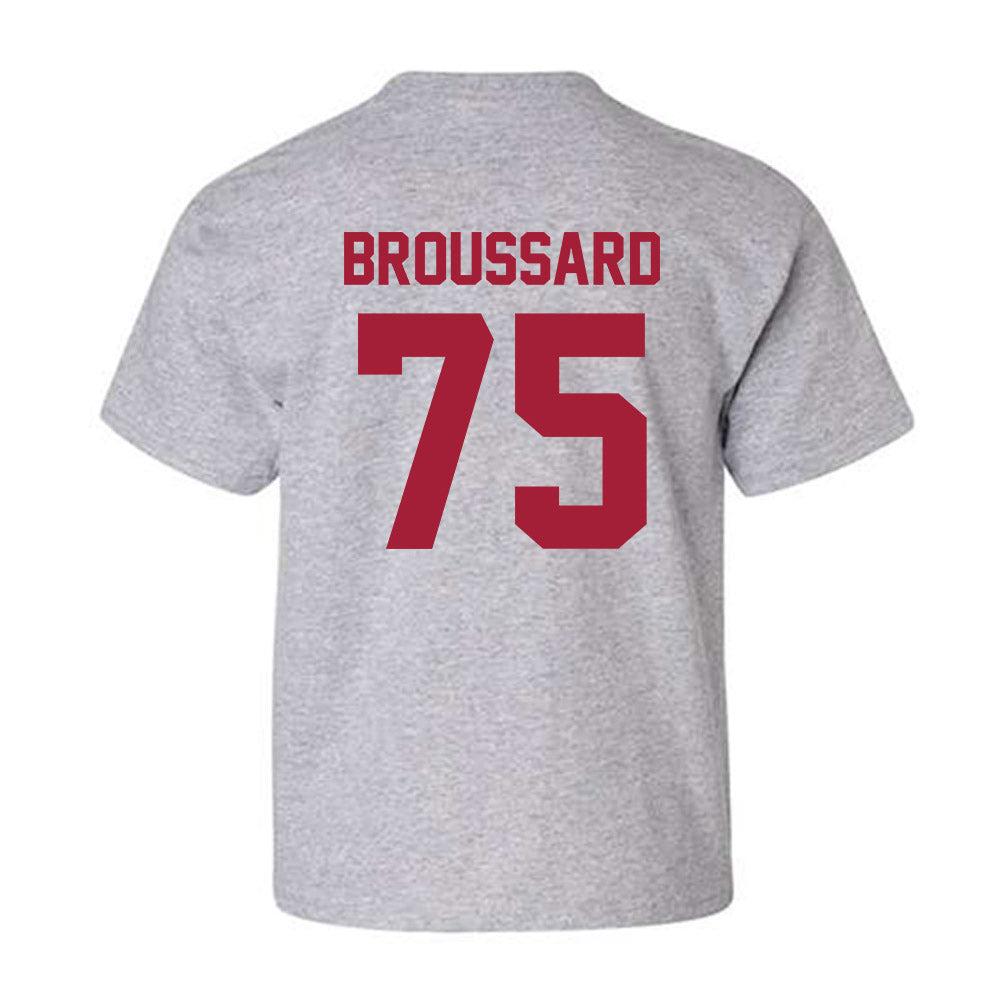 Arkansas - NCAA Football : Kavion Broussard - Youth T-Shirt-1