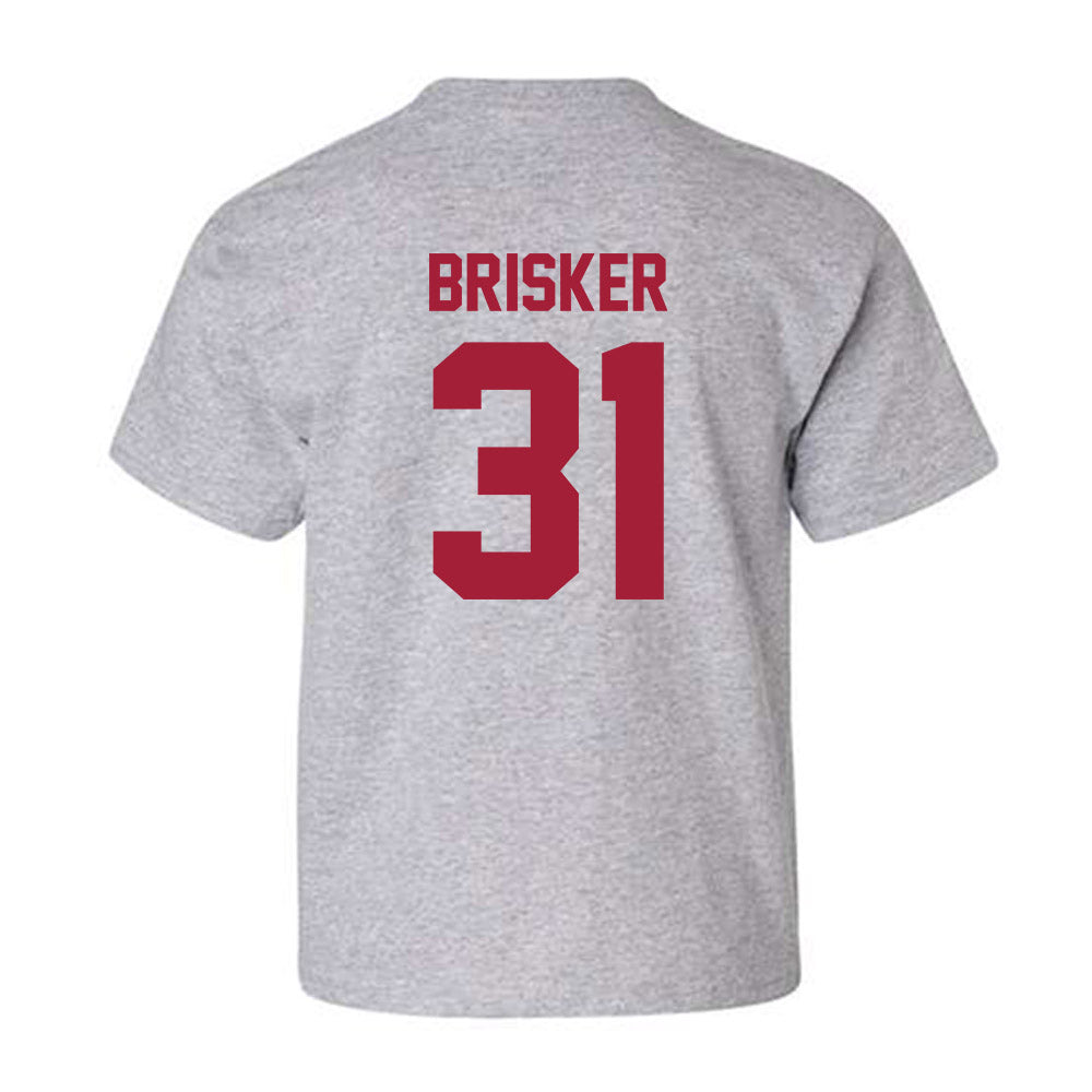 Arkansas - NCAA Football : Blake Brisker - Youth T-Shirt-1