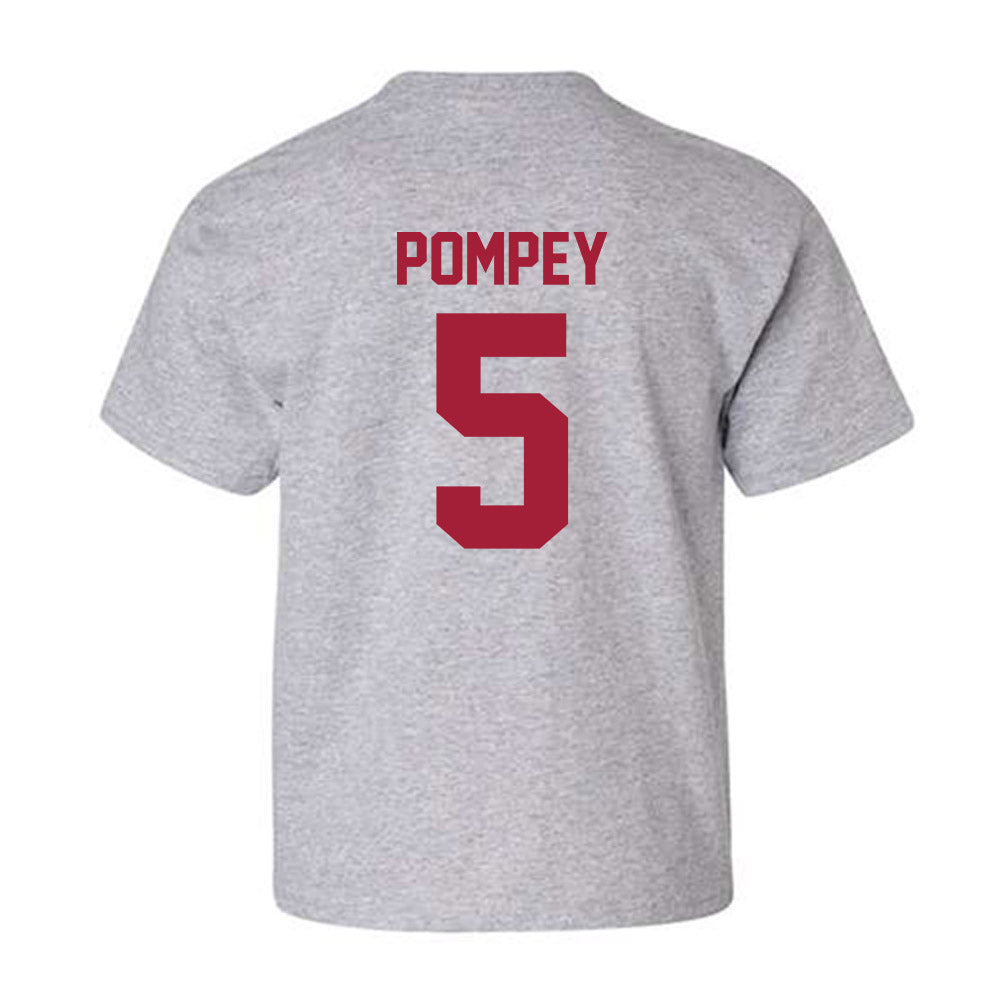 Arkansas - NCAA Baseball : TJ Pompey - Youth T-Shirt-1