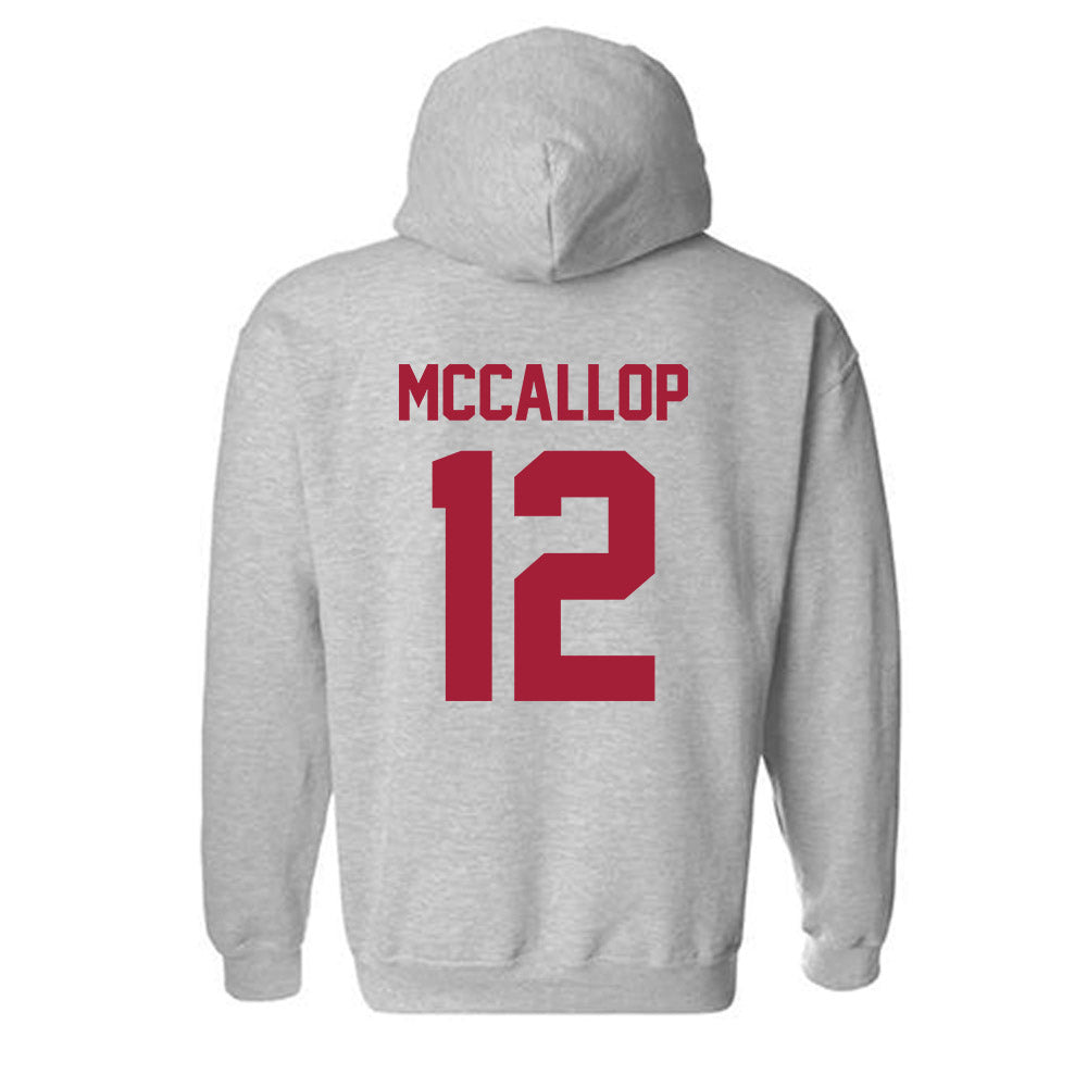 Arkansas - NCAA Women's Basketball : Grace McCallop - Hooded Sweatshirt-1