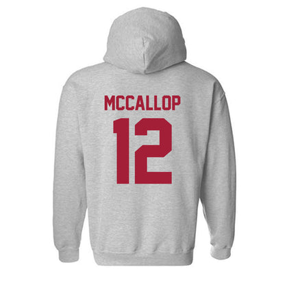 Arkansas - NCAA Women's Basketball : Grace McCallop - Hooded Sweatshirt-1