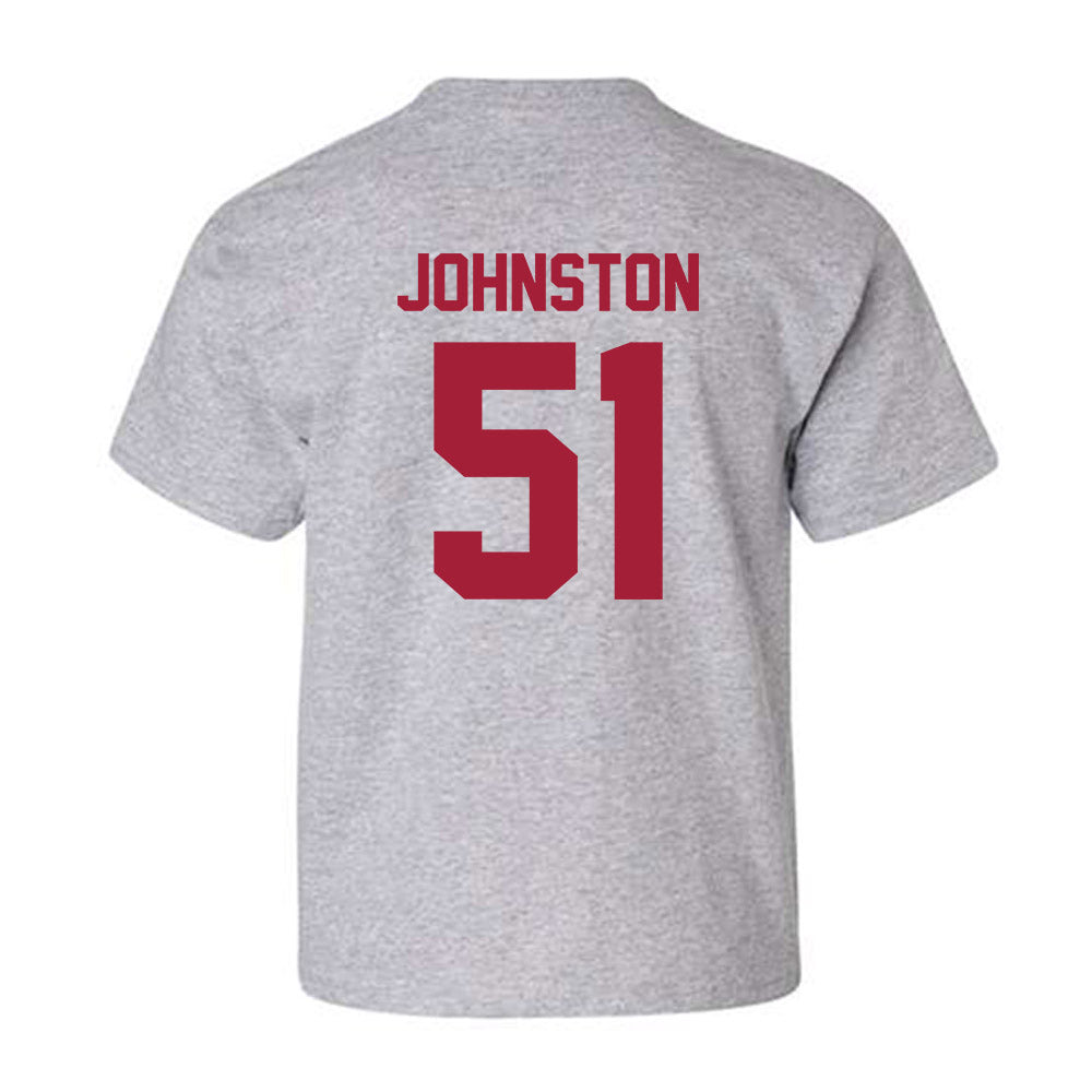 Arkansas - NCAA Football : Adam Johnston - Youth T-Shirt-1