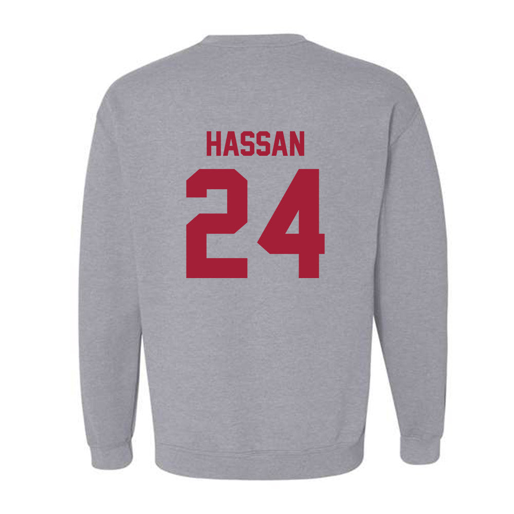 Arkansas - NCAA Women's Basketball : Aisha Hassan - Crewneck Sweatshirt-1