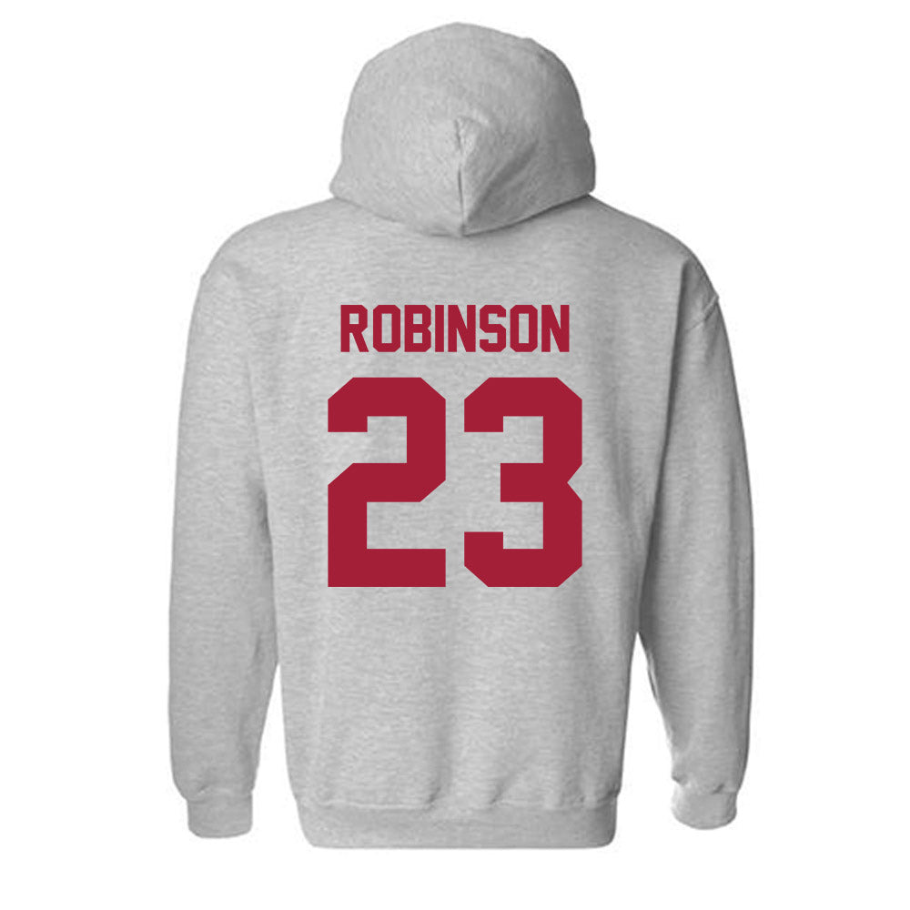 Arkansas - NCAA Women's Basketball : Emily Robinson - Hooded Sweatshirt-1