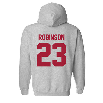 Arkansas - NCAA Women's Basketball : Emily Robinson - Hooded Sweatshirt-1