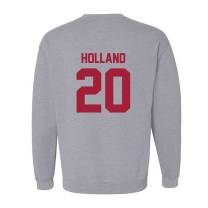Arkansas - NCAA Baseball : Max Holland - Crewneck Sweatshirt-1