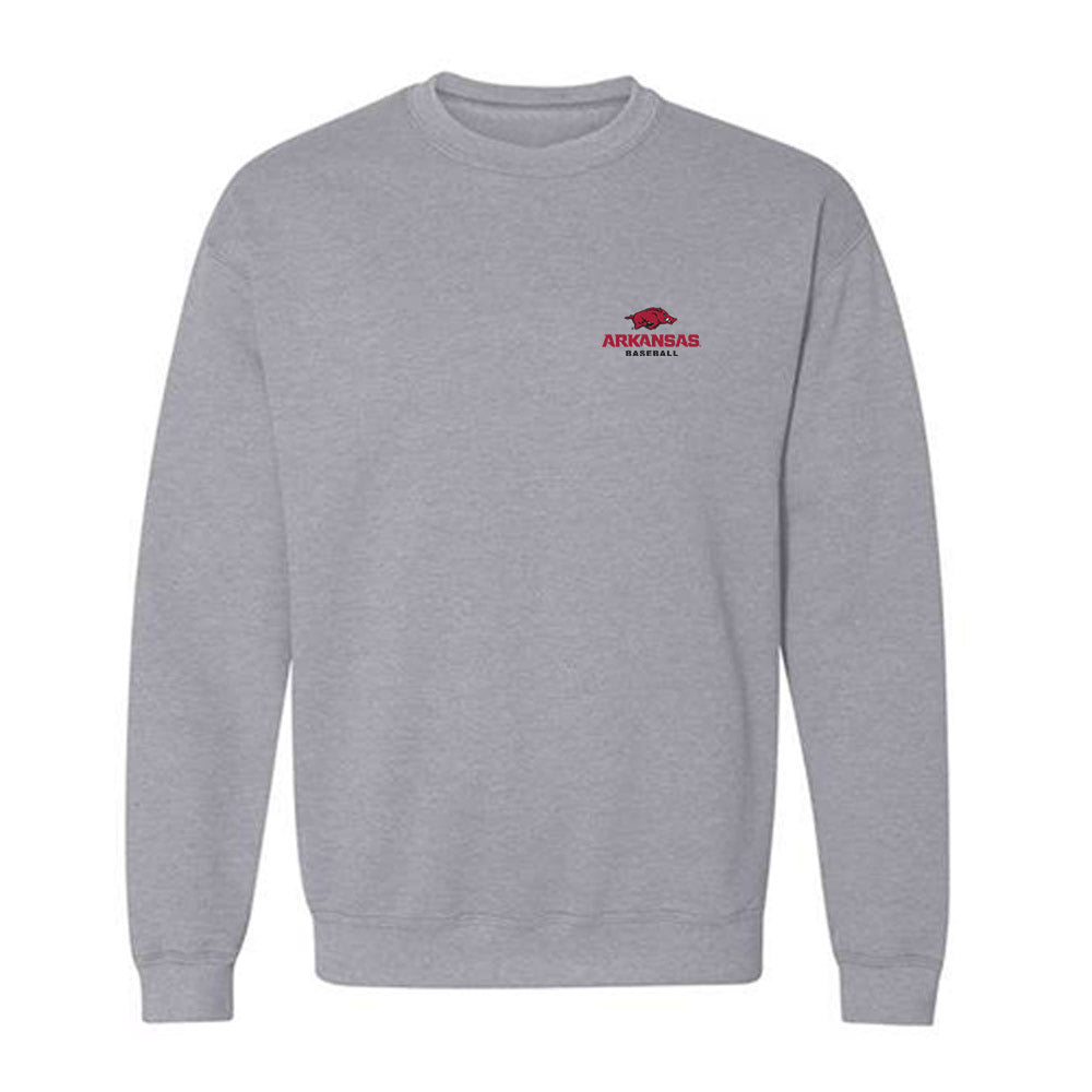 Arkansas - NCAA Baseball : Max Holland - Crewneck Sweatshirt-0
