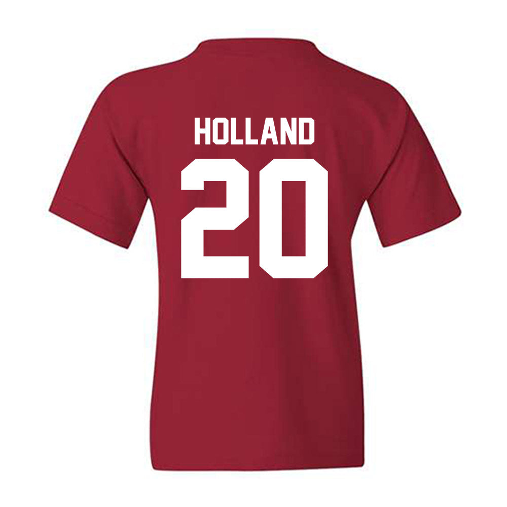 Arkansas - NCAA Baseball : Max Holland - Classic Shersey Youth T-Shirt-1