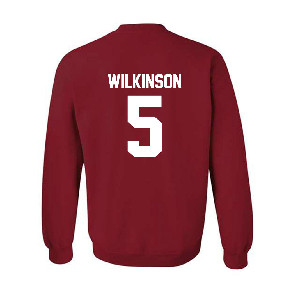 Arkansas - NCAA Men's Basketball : Jeremiah Wilkinson - Classic Shersey Crewneck Sweatshirt-1