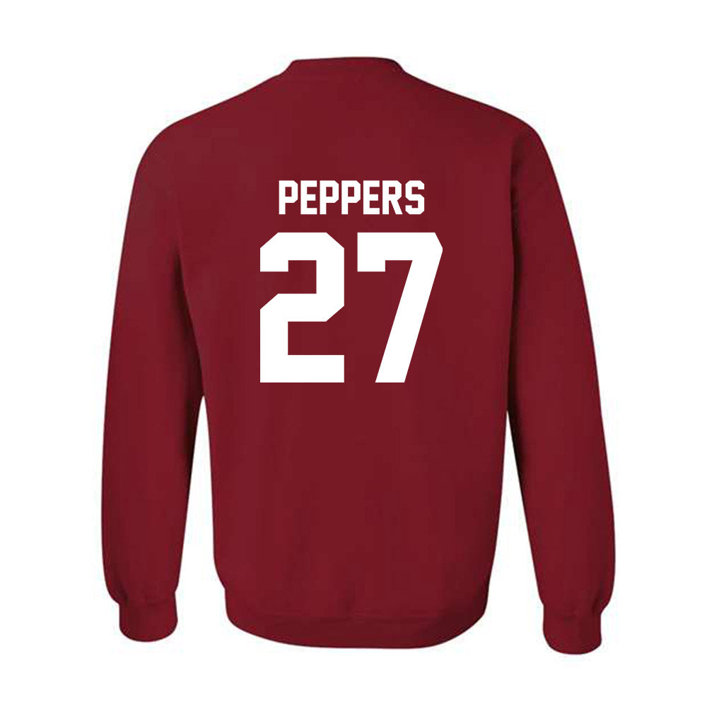 Arkansas - NCAA Women's Volleyball : Journey Peppers - Classic Shersey Crewneck Sweatshirt-1