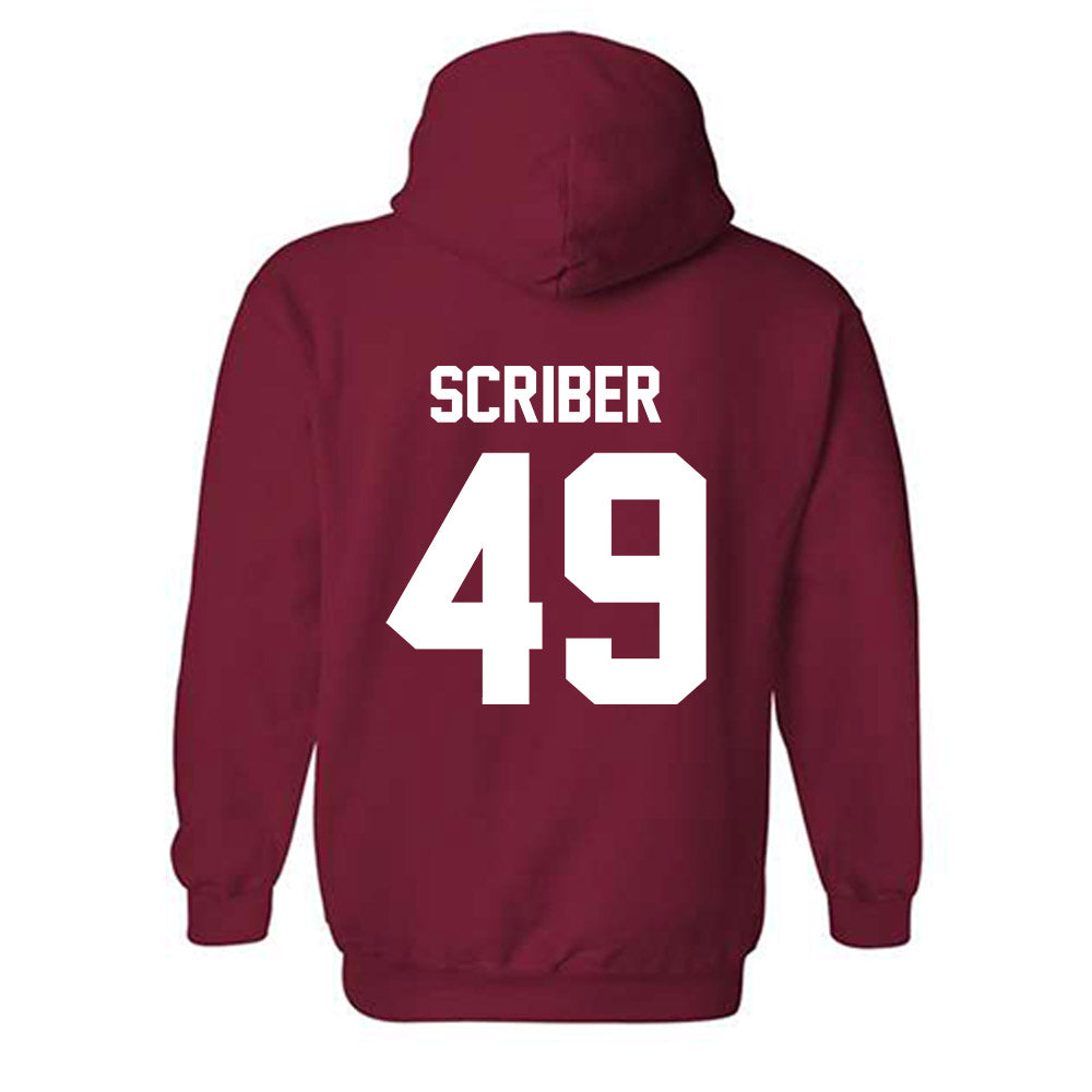 Arkansas - NCAA Football : Braxton Scriber - Classic Shersey Hooded Sweatshirt-1
