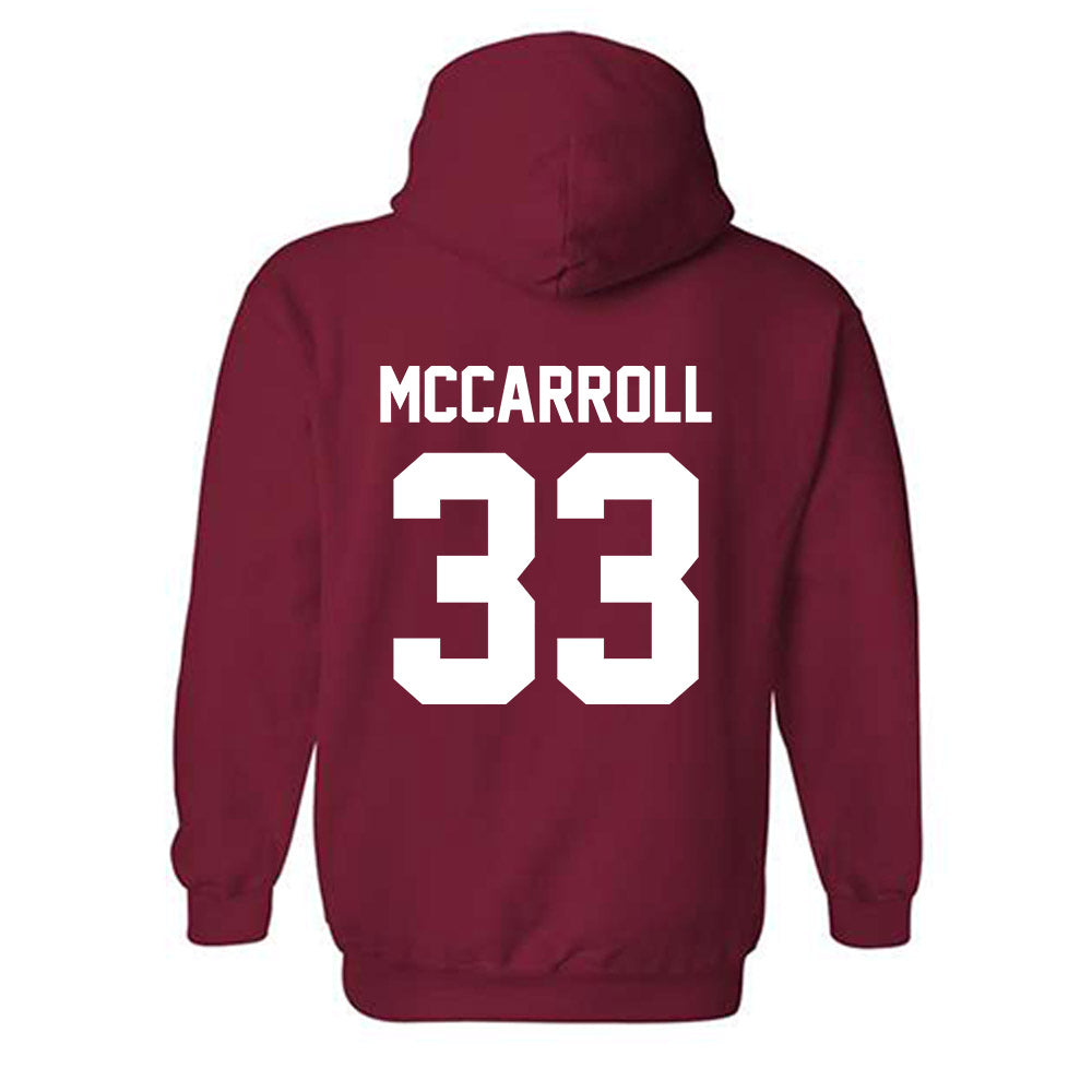 Arkansas - NCAA Women's Volleyball : Maggie McCarroll - Classic Shersey Hooded Sweatshirt-1