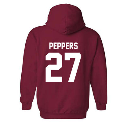Arkansas - NCAA Women's Volleyball : Journey Peppers - Classic Shersey Hooded Sweatshirt-1