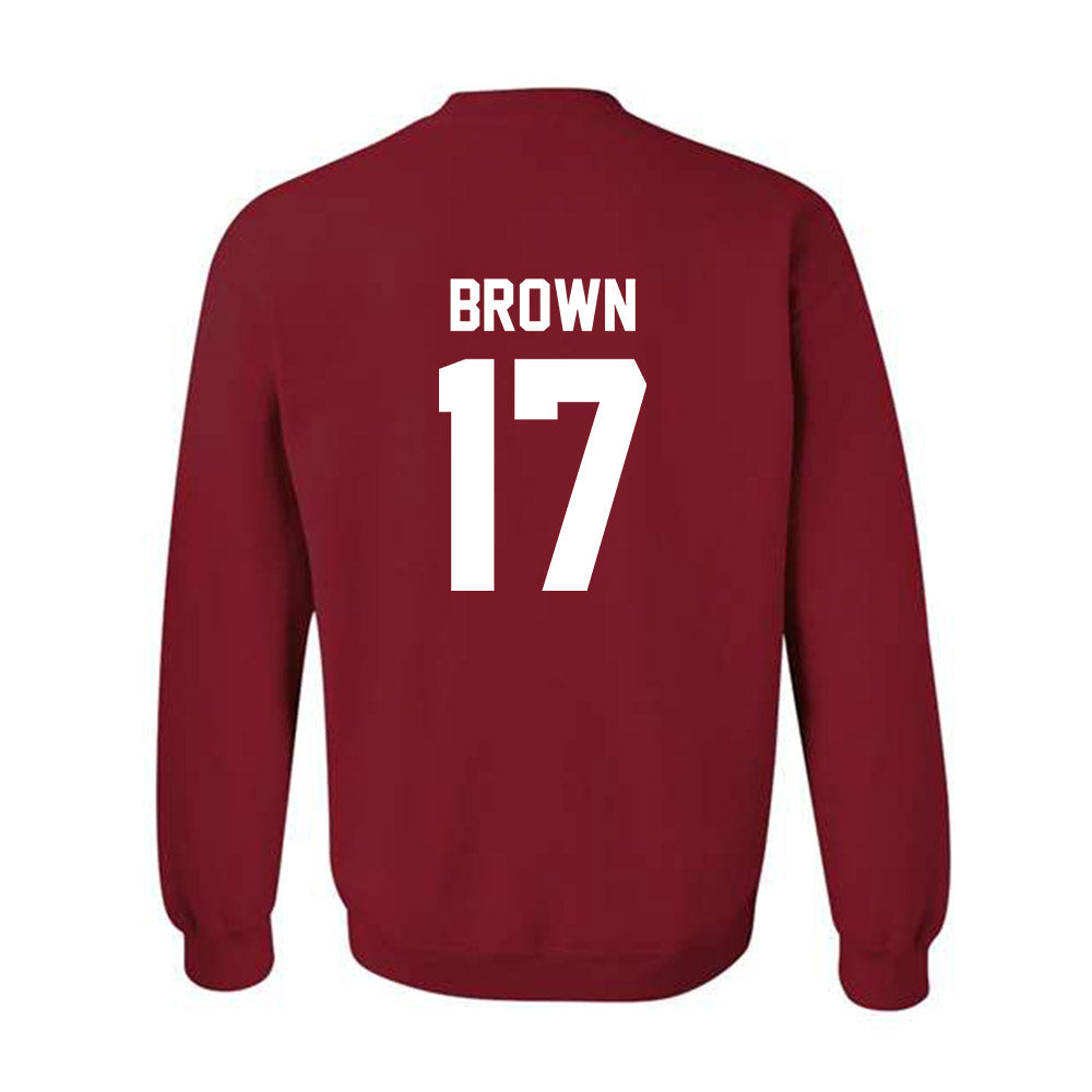 Arkansas - NCAA Football : Jalen Brown - Classic Shersey Crewneck Sweatshirt-1