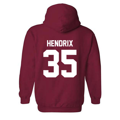 Arkansas - NCAA Football : Hutson Hendrix - Classic Shersey Hooded Sweatshirt-1