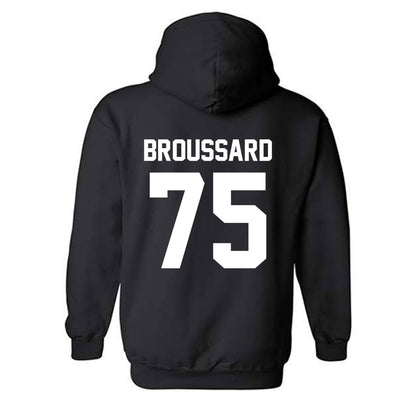 Arkansas - NCAA Football : Kavion Broussard - Generic Shersey Hooded Sweatshirt-1