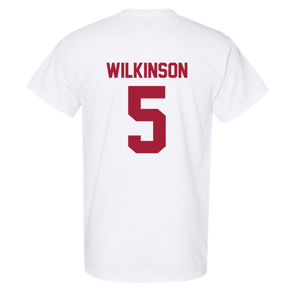 Arkansas - NCAA Men's Basketball : Jeremiah Wilkinson - Generic Shersey T-Shirt-1