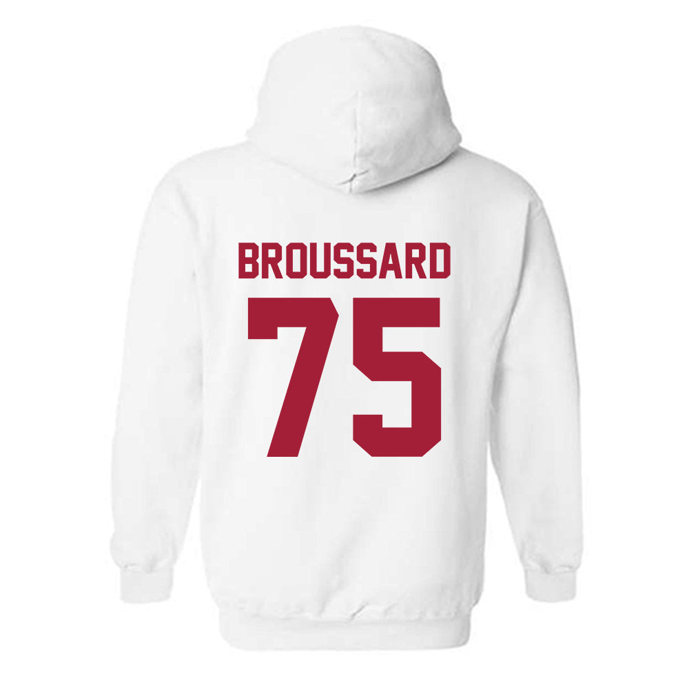Arkansas - NCAA Football : Kavion Broussard - Generic Shersey Hooded Sweatshirt-1