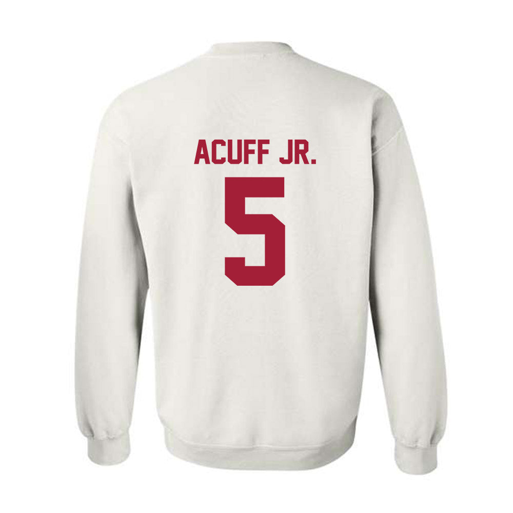 Arkansas - NCAA Men's Basketball : Darius Acuff Jr. - Generic Shersey Crewneck Sweatshirt-1