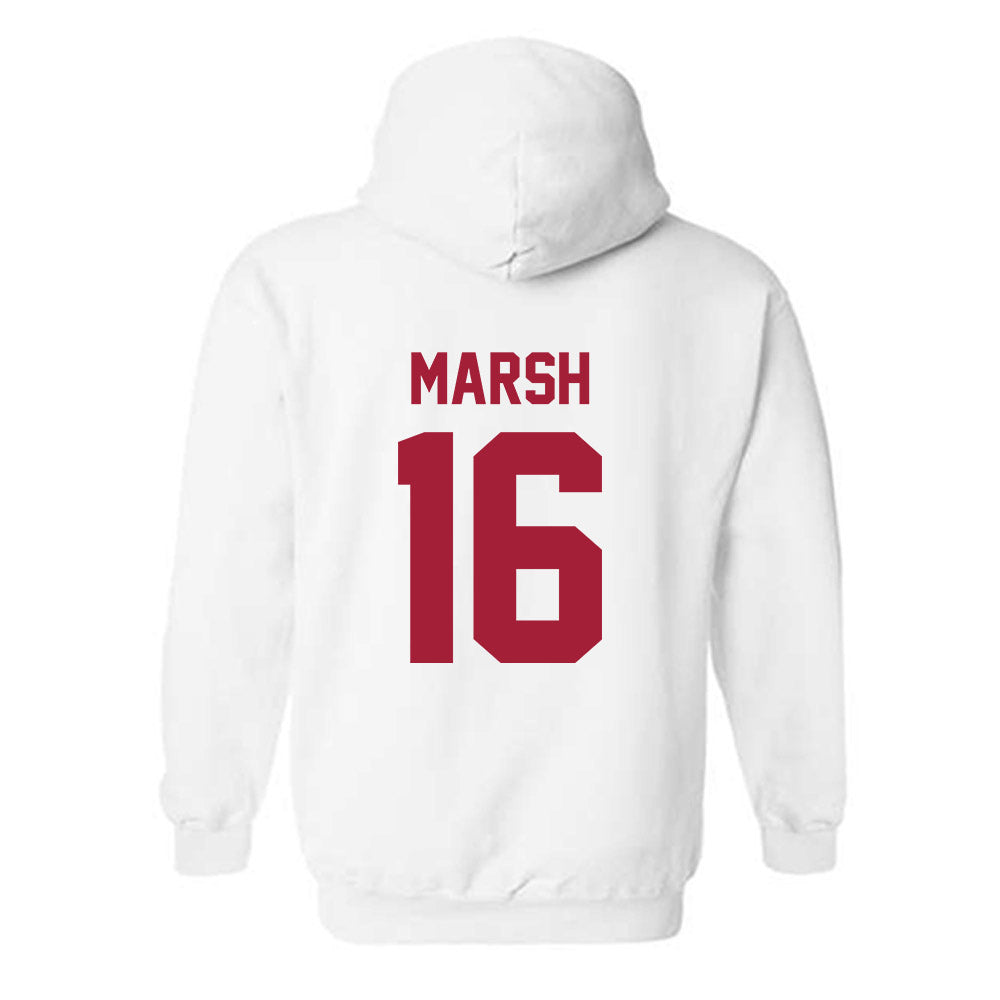 Arkansas - NCAA Football : Kourtlan Marsh - Generic Shersey Hooded Sweatshirt-1