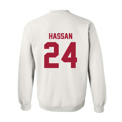 Arkansas - NCAA Women's Basketball : Aisha Hassan - Generic Shersey Crewneck Sweatshirt-1