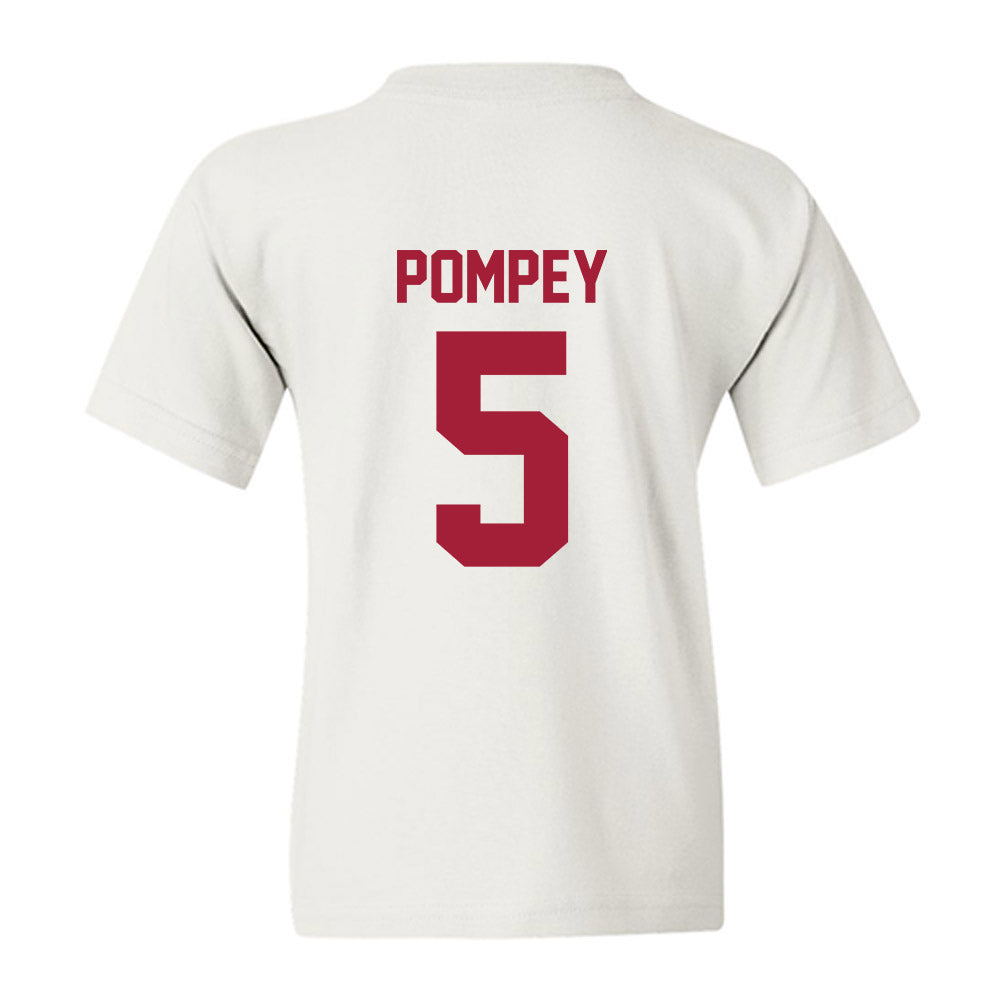 Arkansas - NCAA Baseball : TJ Pompey - Generic Shersey Youth T-Shirt-1