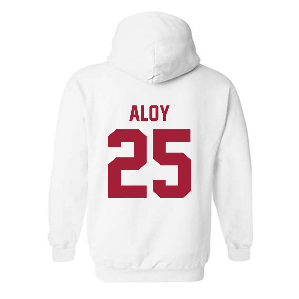 Arkansas - NCAA Baseball : Kuhio Aloy - Generic Shersey Hooded Sweatshirt-1
