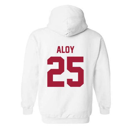 Arkansas - NCAA Baseball : Kuhio Aloy - Generic Shersey Hooded Sweatshirt-1