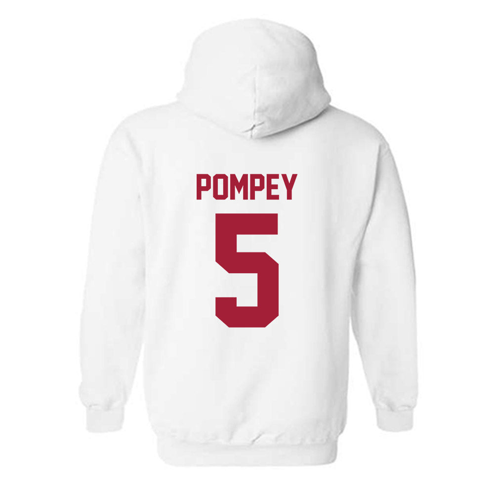 Arkansas - NCAA Baseball : TJ Pompey - Generic Shersey Hooded Sweatshirt-1