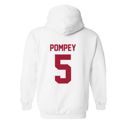 Arkansas - NCAA Baseball : TJ Pompey - Generic Shersey Hooded Sweatshirt-1