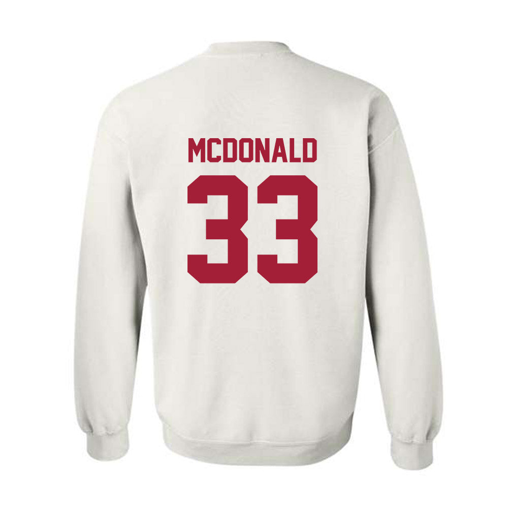 Arkansas - NCAA Women's Soccer : Madden McDonald - Generic Shersey Crewneck Sweatshirt-1