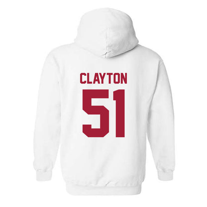 Arkansas - NCAA Football : Carey Clayton - Generic Shersey Hooded Sweatshirt-1