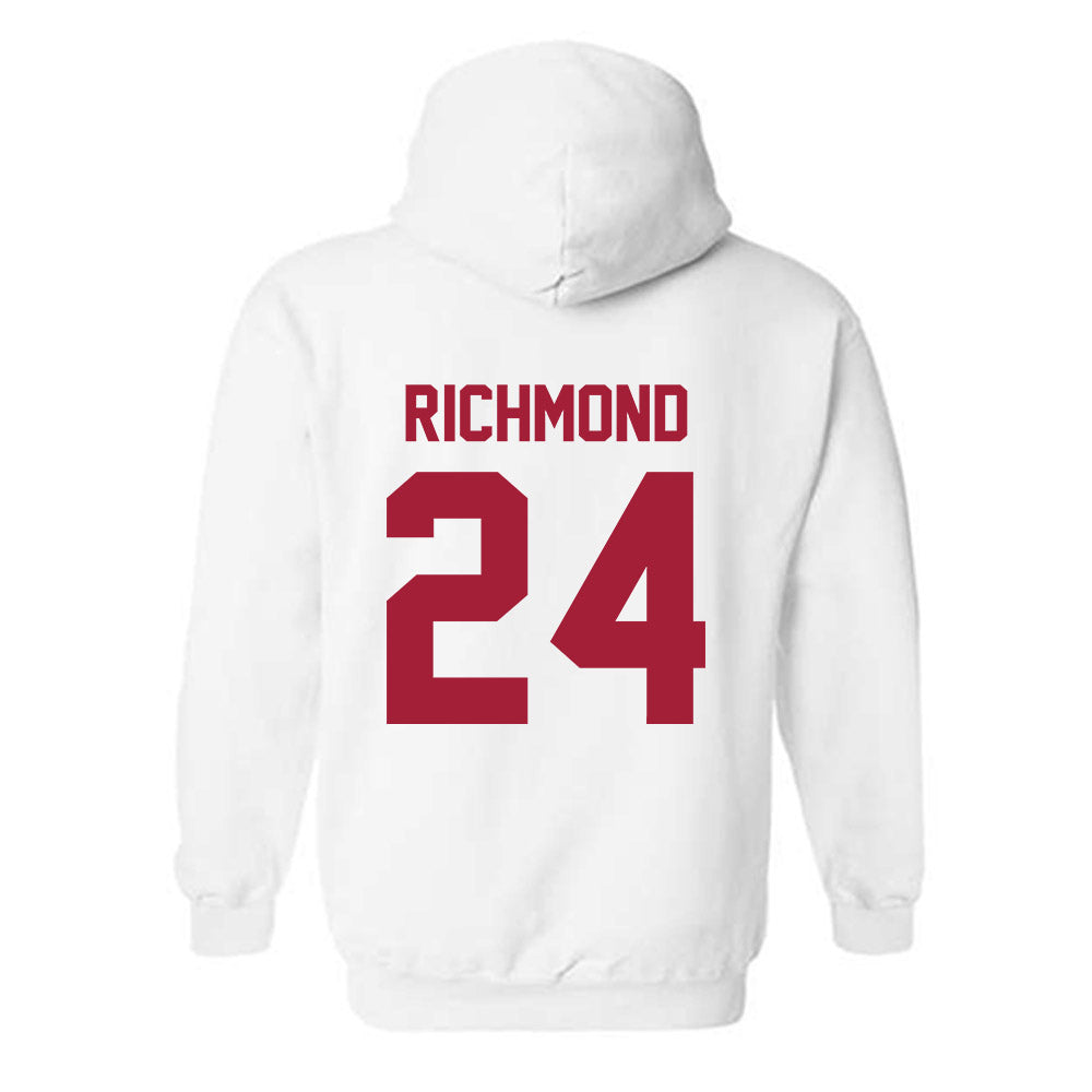 Arkansas - NCAA Men's Basketball : Billy Richmond - Generic Shersey Hooded Sweatshirt-1