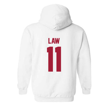 Arkansas - NCAA Women's Volleyball : Elsie Law - Generic Shersey Hooded Sweatshirt-1