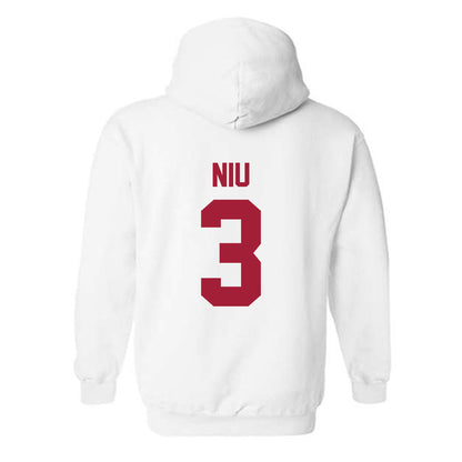 Arkansas - NCAA Women's Volleyball : Livia Niu - Generic Shersey Hooded Sweatshirt-1