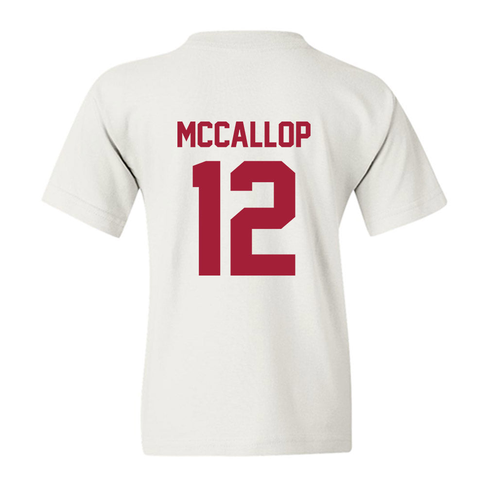 Arkansas - NCAA Women's Basketball : Grace McCallop - Generic Shersey Youth T-Shirt-1