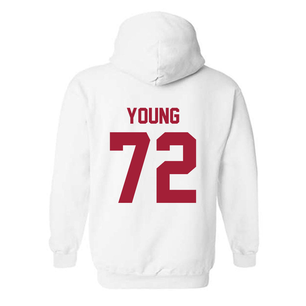 Arkansas - NCAA Football : Tucker Young - Generic Shersey Hooded Sweatshirt-1