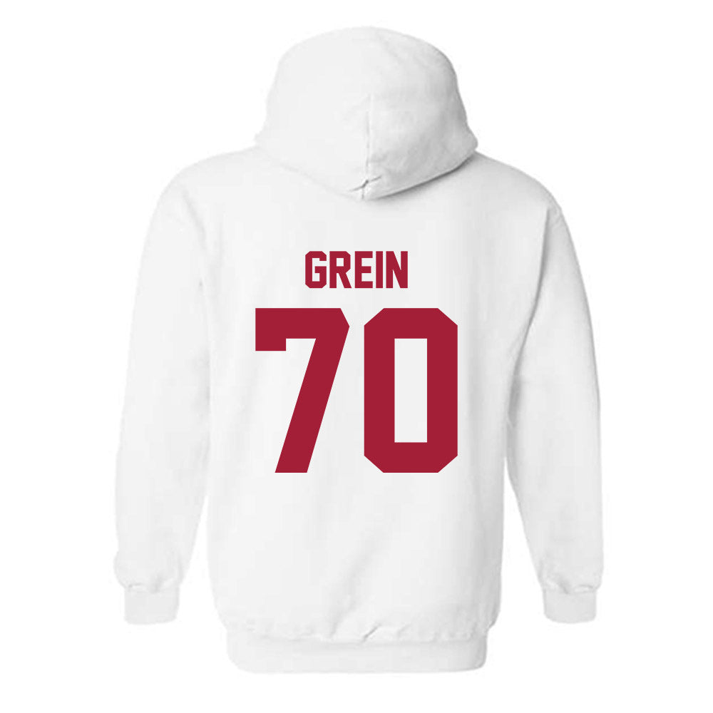 Arkansas - NCAA Football : Dan Grein - Generic Shersey Hooded Sweatshirt-1