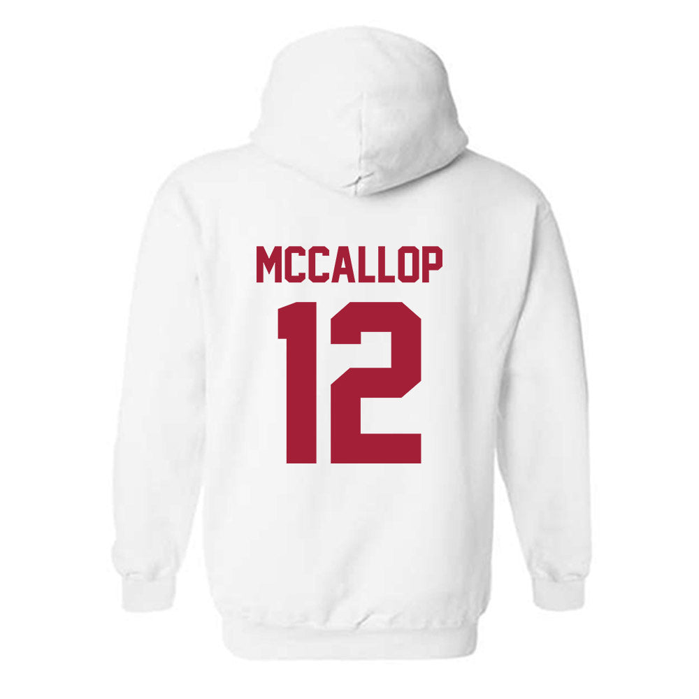 Arkansas - NCAA Women's Basketball : Grace McCallop - Generic Shersey Hooded Sweatshirt-1