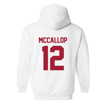 Arkansas - NCAA Women's Basketball : Grace McCallop - Generic Shersey Hooded Sweatshirt-1