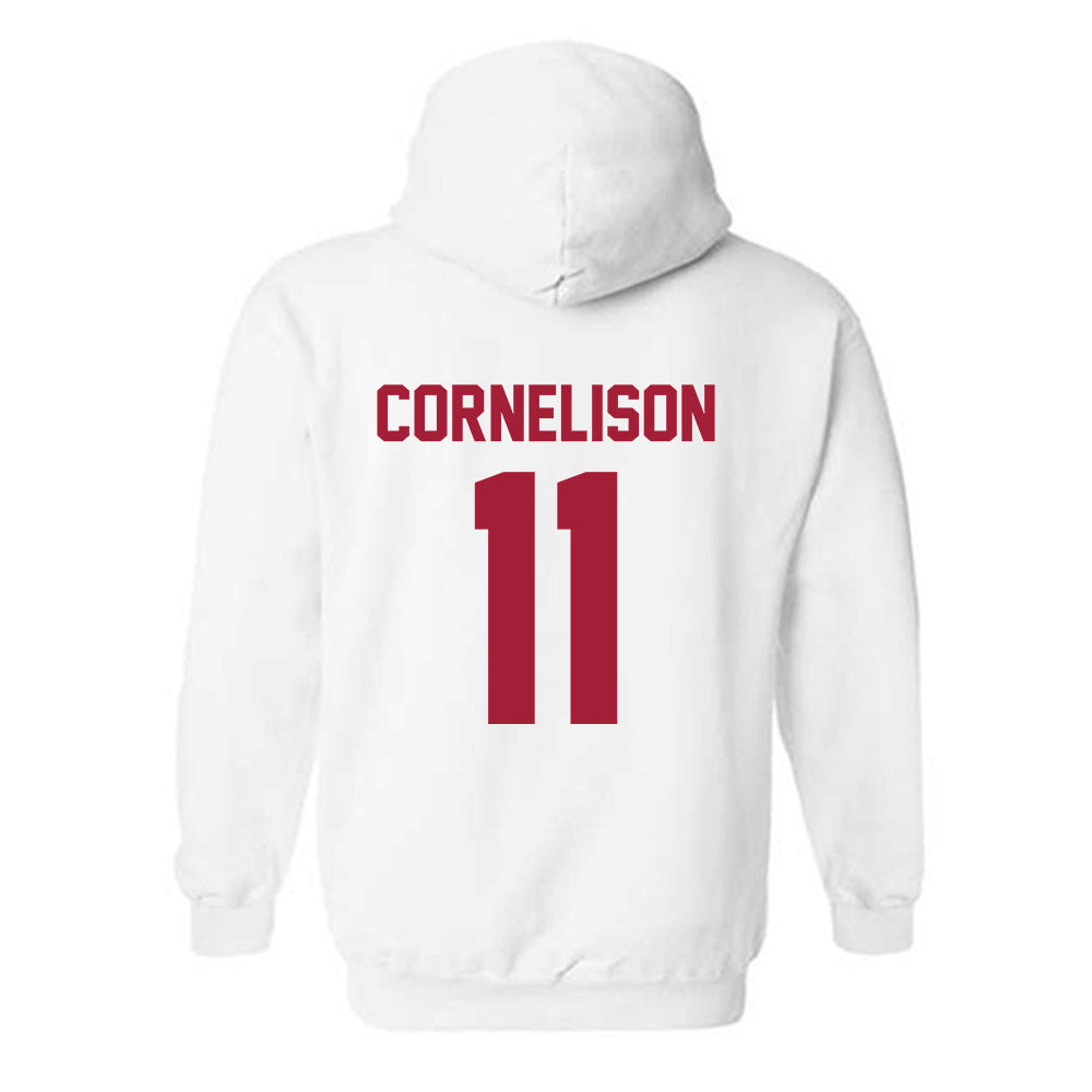 Arkansas - NCAA Baseball : Luke Cornelison - Generic Shersey Hooded Sweatshirt-1