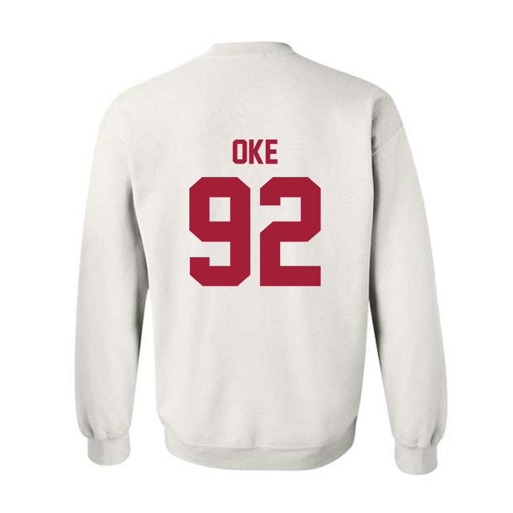 Arkansas - NCAA Football : David Oke - Generic Shersey Crewneck Sweatshirt-1