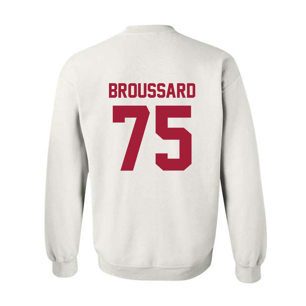 Arkansas - NCAA Football : Kavion Broussard - Generic Shersey Crewneck Sweatshirt-1