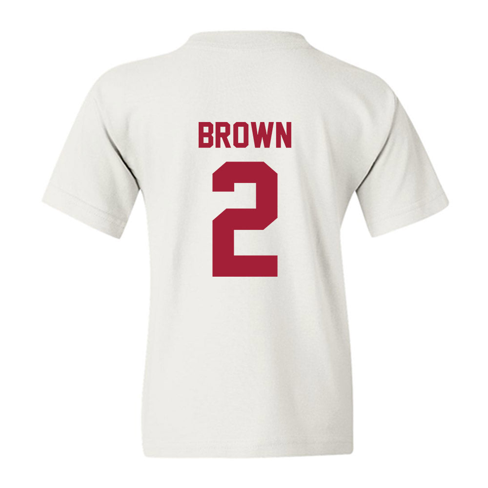Arkansas - NCAA Men's Basketball : Amere Brown - Generic Shersey Youth T-Shirt-1