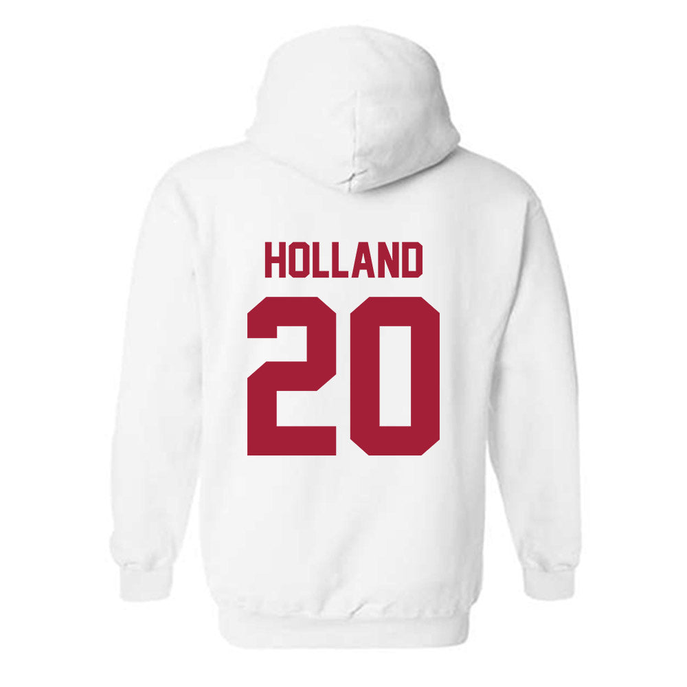 Arkansas - NCAA Baseball : Max Holland - Generic Shersey Hooded Sweatshirt-1