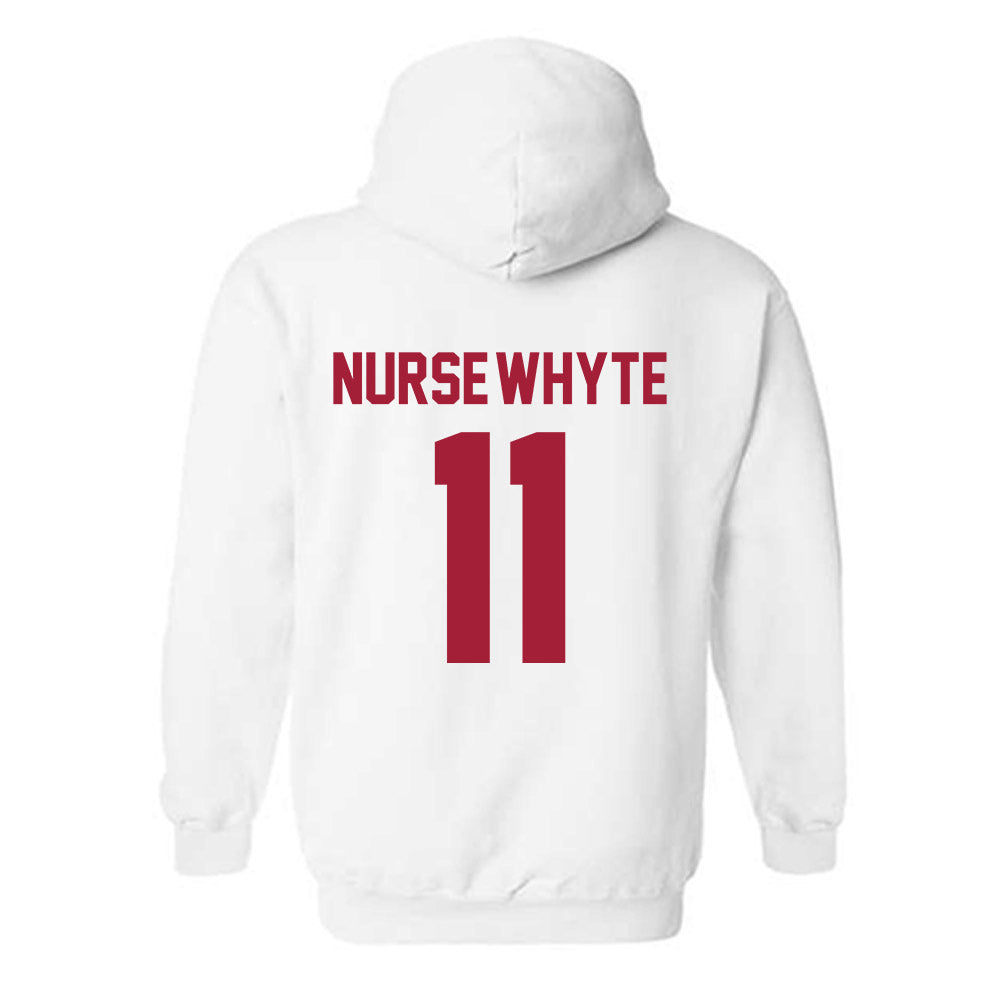 Arkansas - NCAA Women's Soccer : Aniyah Nurse-Whyte - Generic Shersey Hooded Sweatshirt-1